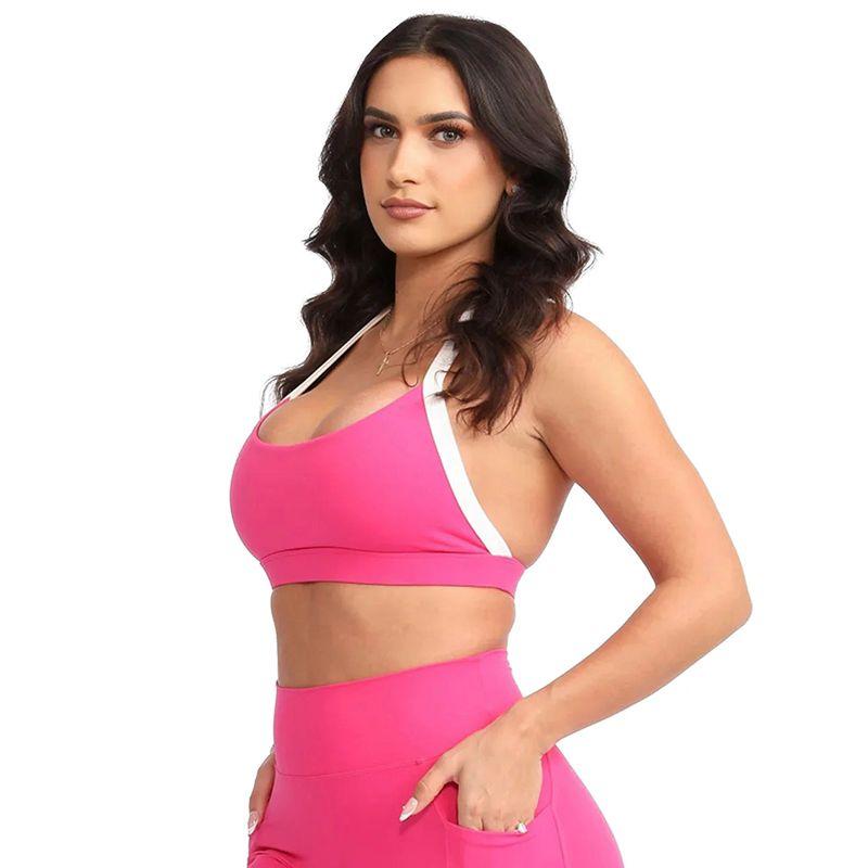 

Irongirl Yoga Suit Female Push up Beauty Back Exercise Bra Hip Raise High Waist Belly Contracting Fitness Pants Two-piece Set Rose Bra S weight 40.00 kg-47.50 kg