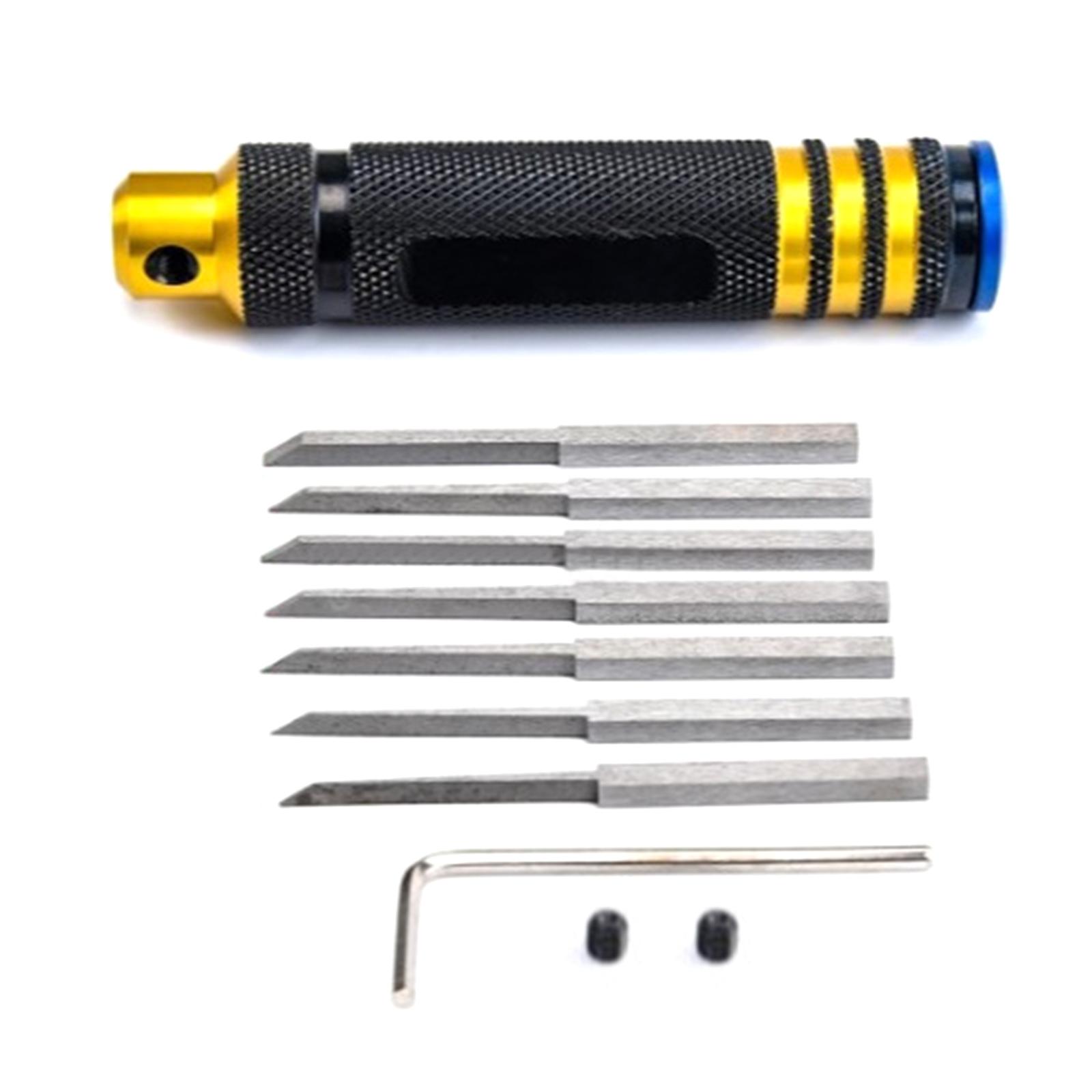 

Model Scriber Model Kit Resin Carve Scriber Tool Chisels 7 Cutter for Remote Car/Drones Repair Cable Cutting Tool 1
