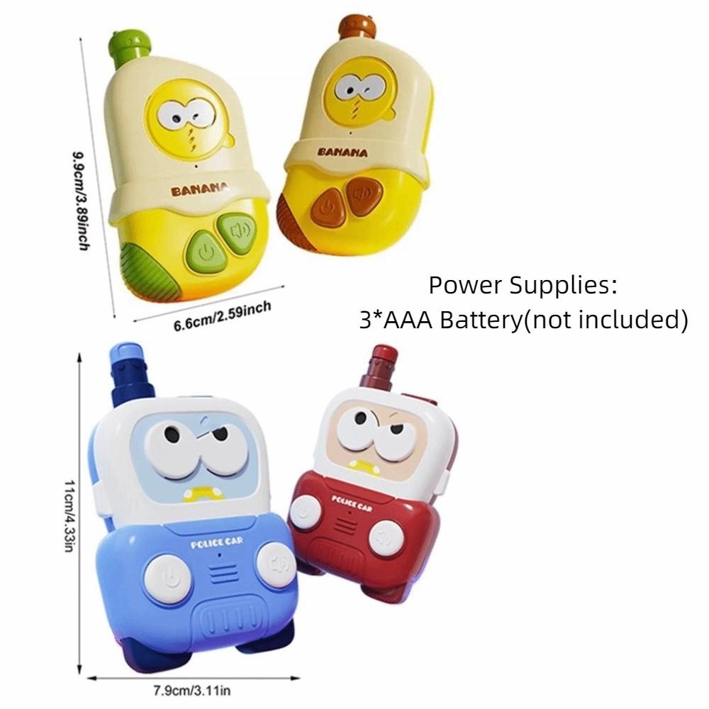 2Pcs Car Styling Portable Wireless Walkie-Talkies Cartoon Parent-child Intercom Machine  Boy/Girl