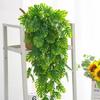 76cm Artificial Plants Plastic Turtle Leaves Vines Home Room Balcony Outdoor Garden Hanging Decoration Wall Hanging Rattan