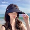 Sunscreen hat Women's spring summer outdoor cycling hat Versatile big brim sun hat Fashion sun hat Empty top hat
