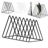 1Pcs Multifunctional Vertical European Art Collection Album Display Rack 5/9 Grids Storage Rack For Vinyl Records Magazine