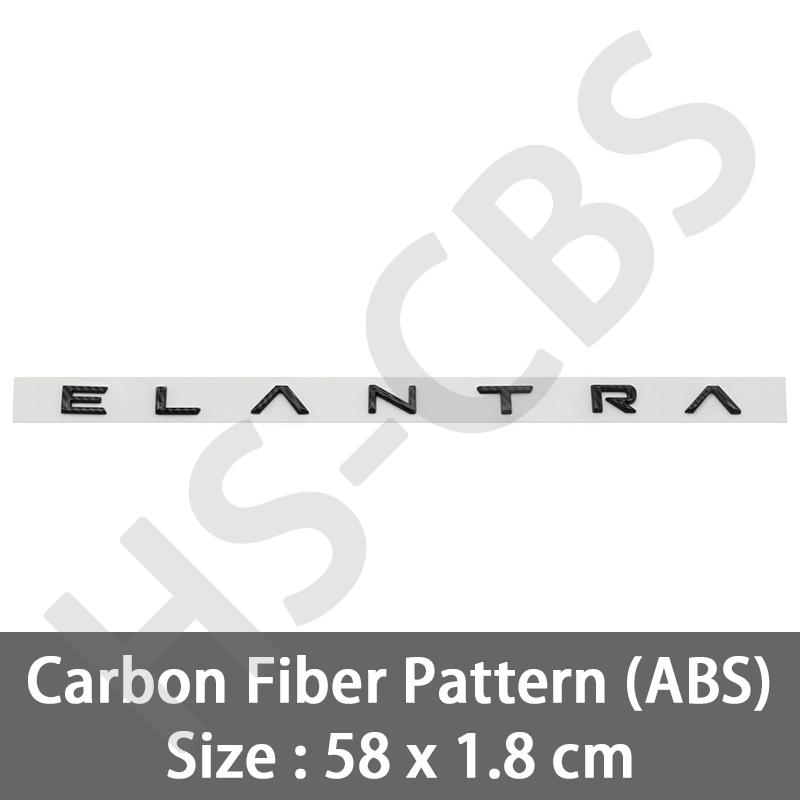 

New Style ABS ELANTRA Car Taigate Letter Logo 3D Sticker Rear Trunk Nameplate Body Decoration Badge Decal Emblem Accessories