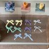 2 Stück Schleifenknoten Anhänger Haarspange Haarnadel mit süßer Schleife Haarspange Dekoration Bunte Haarspangen Ornament für Mädchen