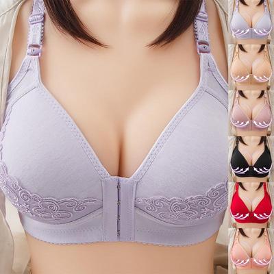 Fashion γυναικείο σουτιέν με αγκράφα για γυναίκες Άνετα σουτιέν μεγάλου μεγέθους Ασύρματο λεπτό εσώρουχο Push Up Bra Anti-Sag Εσώρουχα