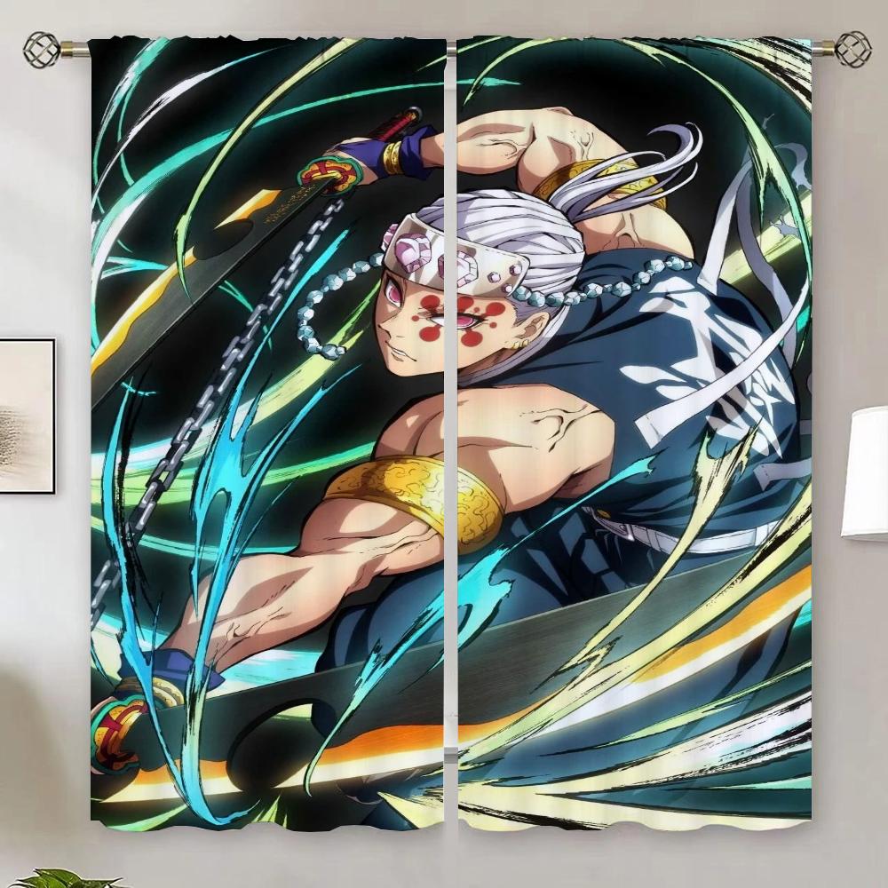 

The Ghost Killer Living Room Curtain for Quarto Window Roll Curtains Blackout Ready Curtains Cheap Bedroom Decoration Blind W50xH70cmx2pcs-CL