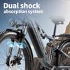 BURCHDA RX26 Elektrofahrrad 1500W Spitzenleistung 48V 20Ah Doppelfederung Fat Tire E-Bike Hydraulische Bremsen 26" Schneeberg Off-Road 70KM Reichweite