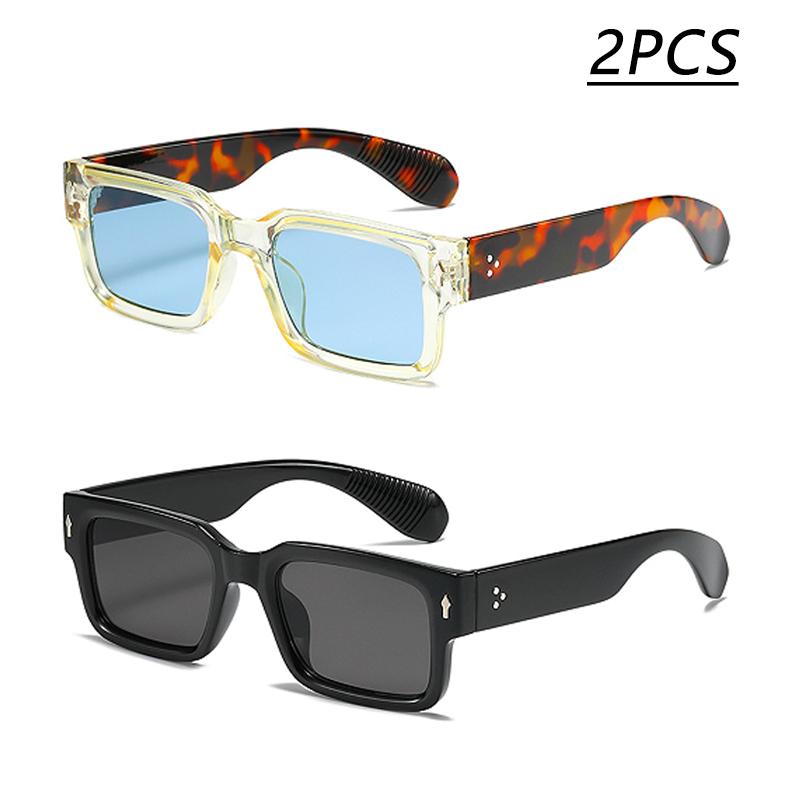 New Fashion Box Sunglasses Simple And Versatile Sunglasses For Men And Women Street Photography Retro Sunglasses 2346
