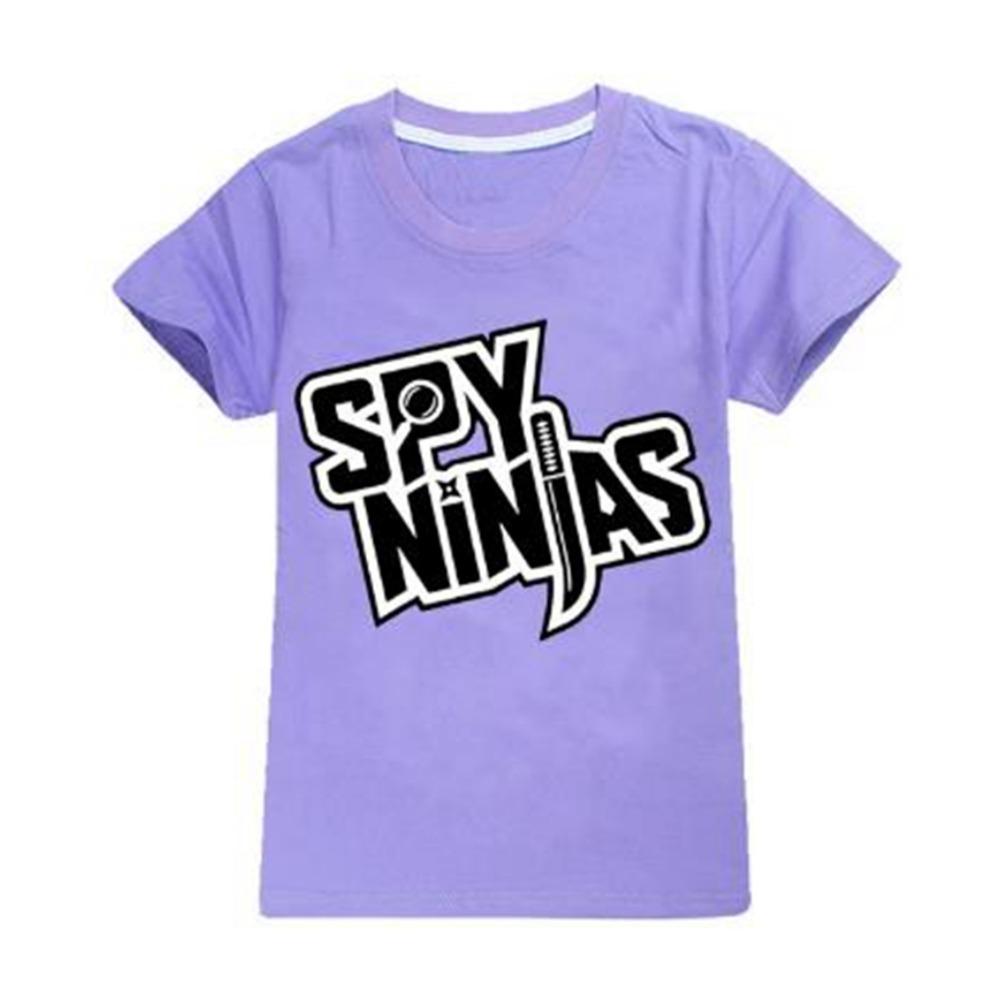 

SPY NINJA Summer Cotton Tshirts Kids Cosplay Top Short Sleeve T-shirt Girls Clothes for Boys Tee Costumes Kawaii Christmas Shirt 130