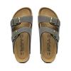 Fashion 2025 New Summer Men's Cork Slippers Suede Leather Mule Clogs Slippers Man Soft Cork Two Buckle Beach Slides Footwear for Men 45
