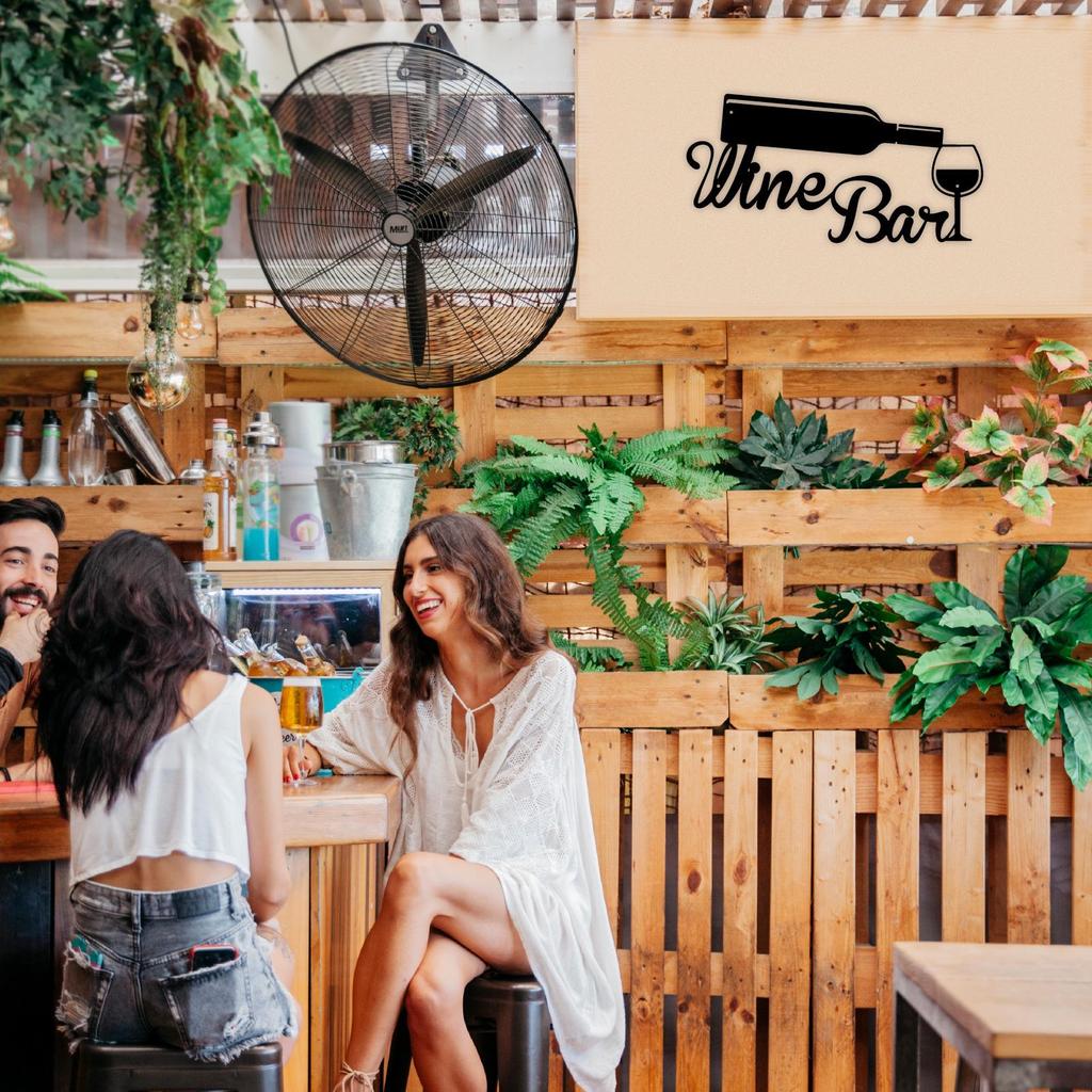 European Wine Glass Silhouette Wall Art - Metal Hanging Ornament Bestseller