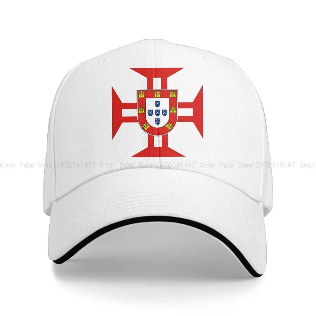 Portugese Tempelierskruis Met Schild Baseballpet Mannen Hoeden Vrouwen Vizier Bescherming Snapback Tempelierspetten