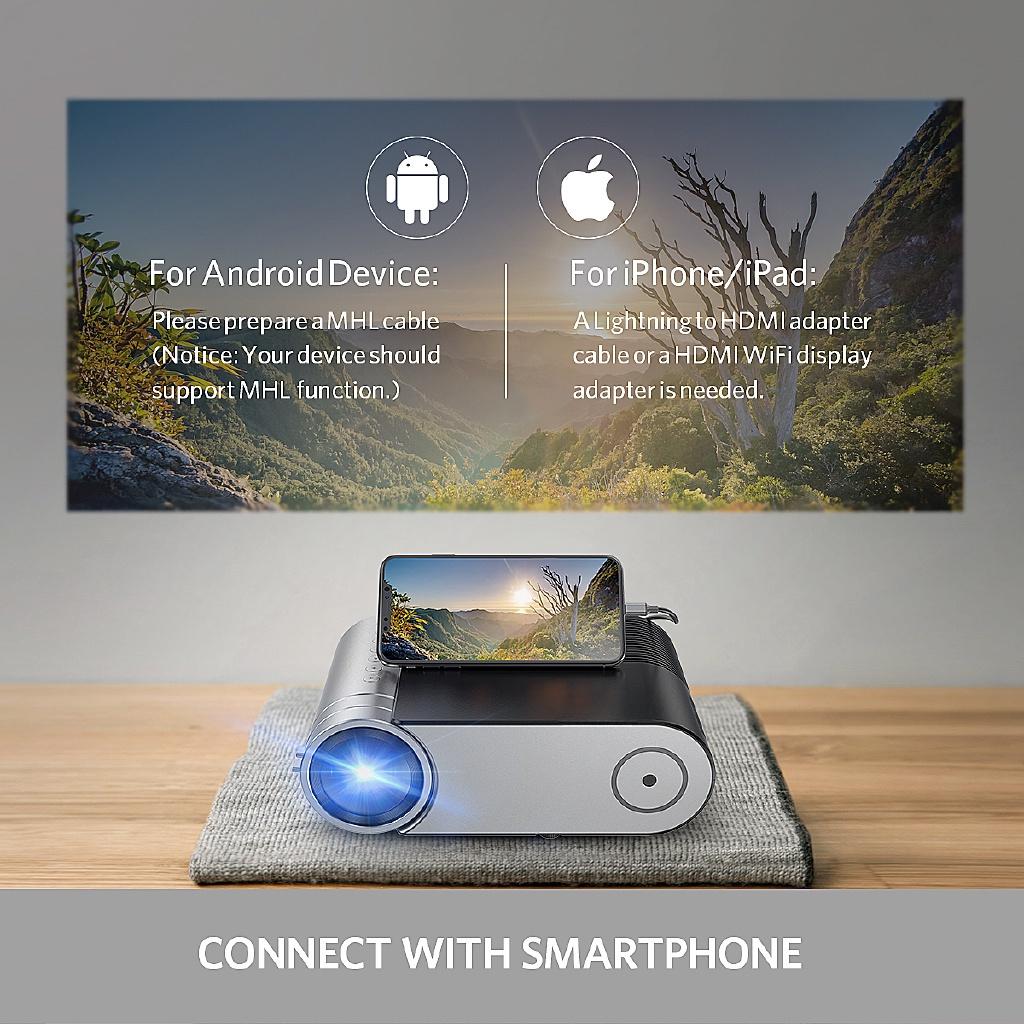 1080P Full HD LED Projector 4K 4000 Lumens HDMI USB Portable Home 3D Cinema Proyector For Android/IOS HDMI VGA AV USB