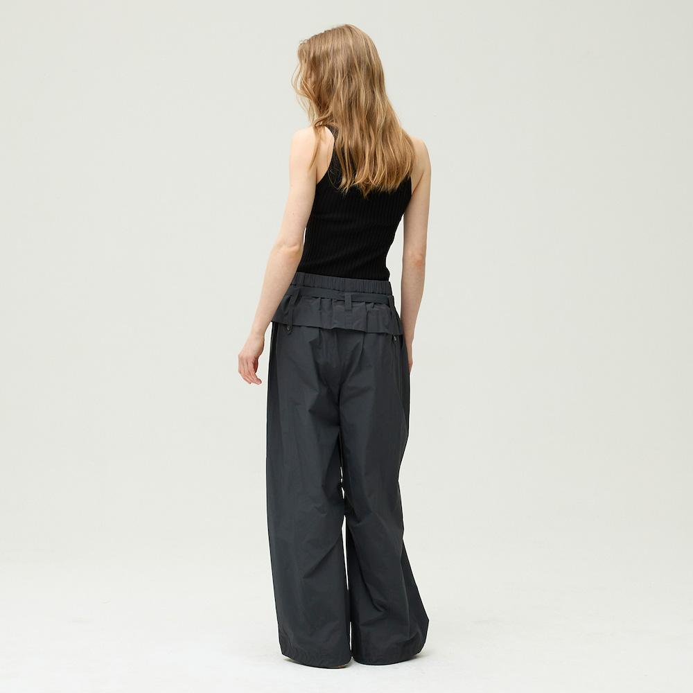 EBM Belted Side Banding Pants Emq3Wpt120