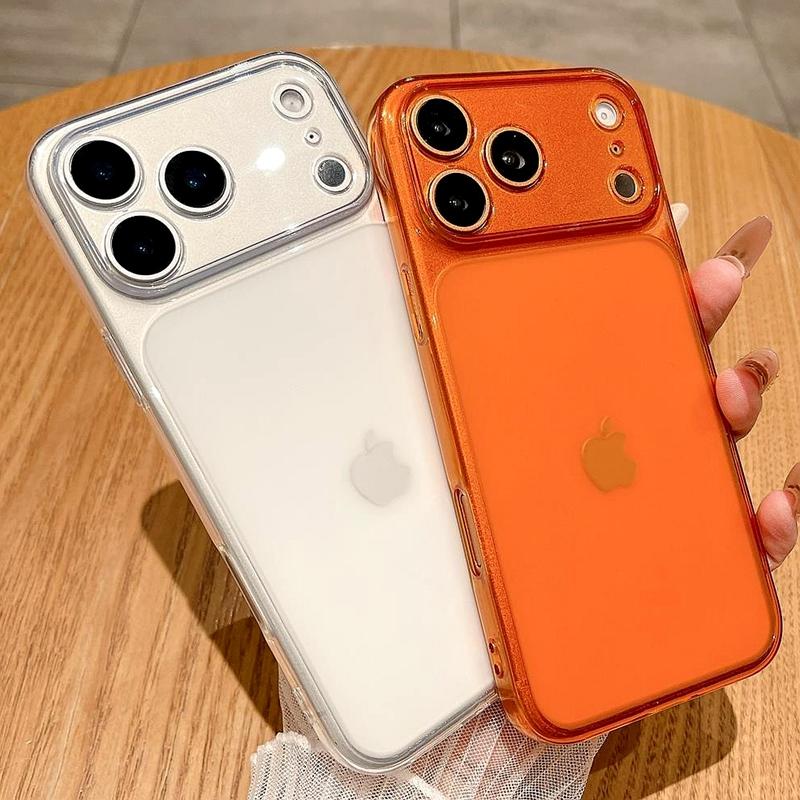 Matte Soft TPU Plain Phone Case For iPhone 13 14 15 16 17 Pro Max Transparent Silicone Shockproof Bumper Back Cases Cover