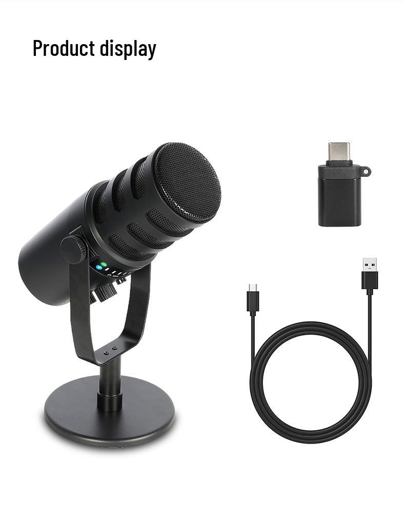 MV7 Professional Dynamic Microphone Set for Recording, Streaming, and Gaming with Sound Card Mixer