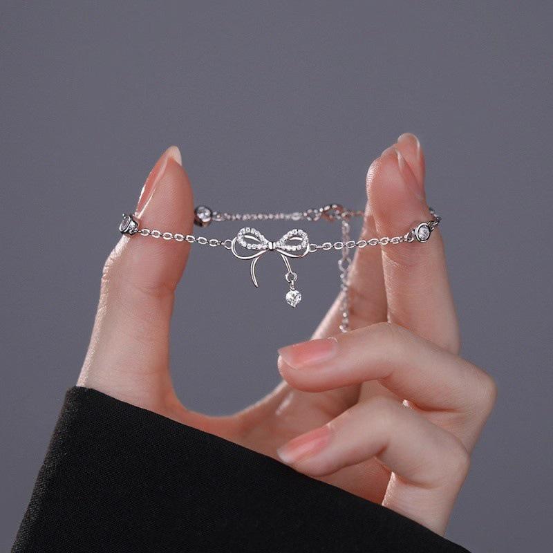 Agile Butterfly Dream Bow Bracelet: Elegant Luxury Jewelry Gift for Women and Best Friends