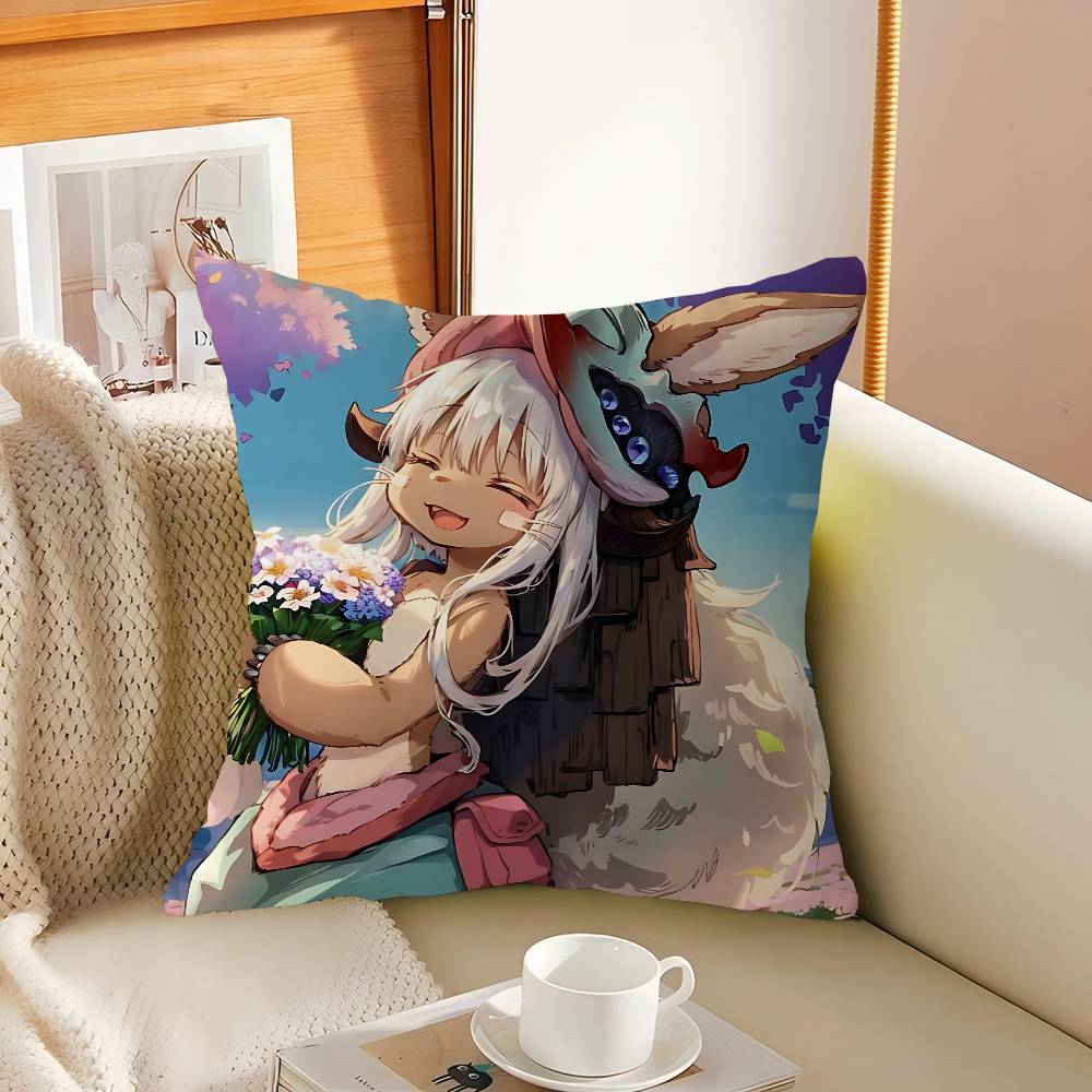 N-Nanachi Cartoon Pillow Cover For Bedroom Room And Living Room Sofa Decorative Cushion Cover
