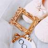 Handmade European Wooden Frame DIY Display Stand Ornaments Golden Photo Frame  Jewelry Decor