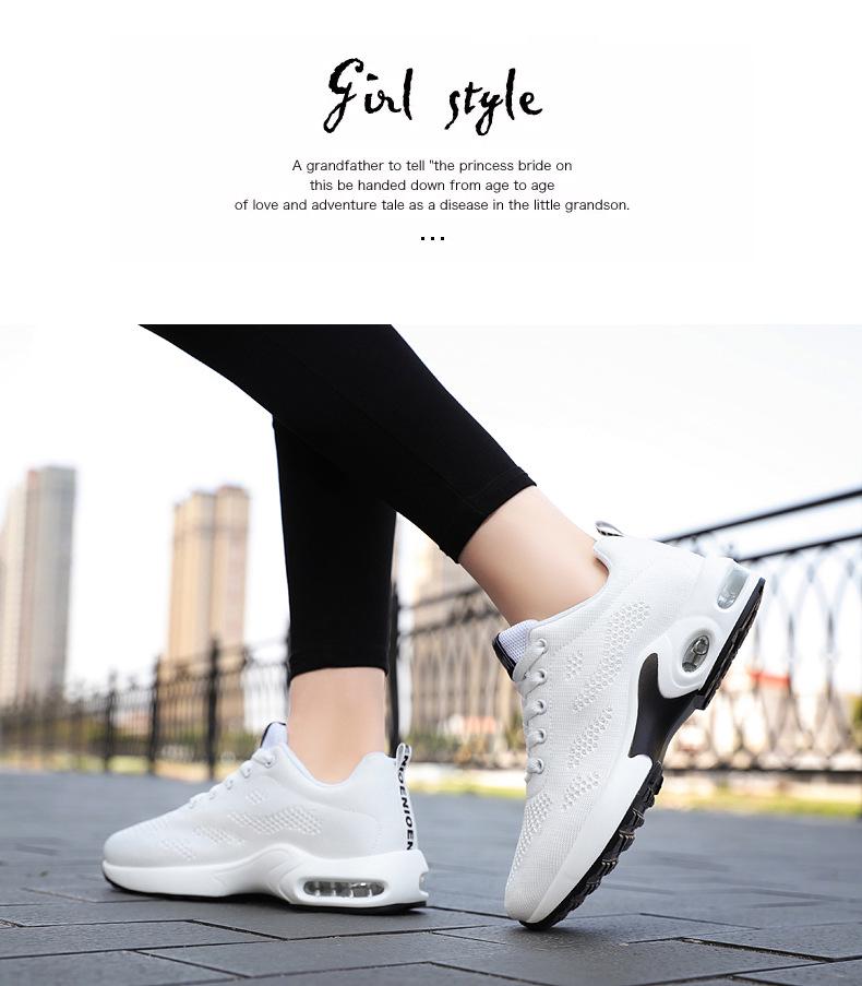 Women's 2025 Korean Style Casual Air Cushion Running Shoes - Breathable, Soft Sole Sneakers
