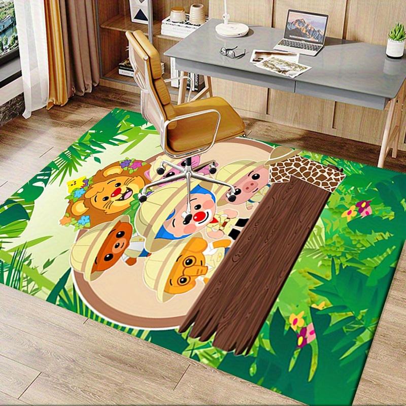 1pc Jungle Adventure,Safari Friends,Plim Plim Office Carpet Soft Polyester Non slip Machine Washable