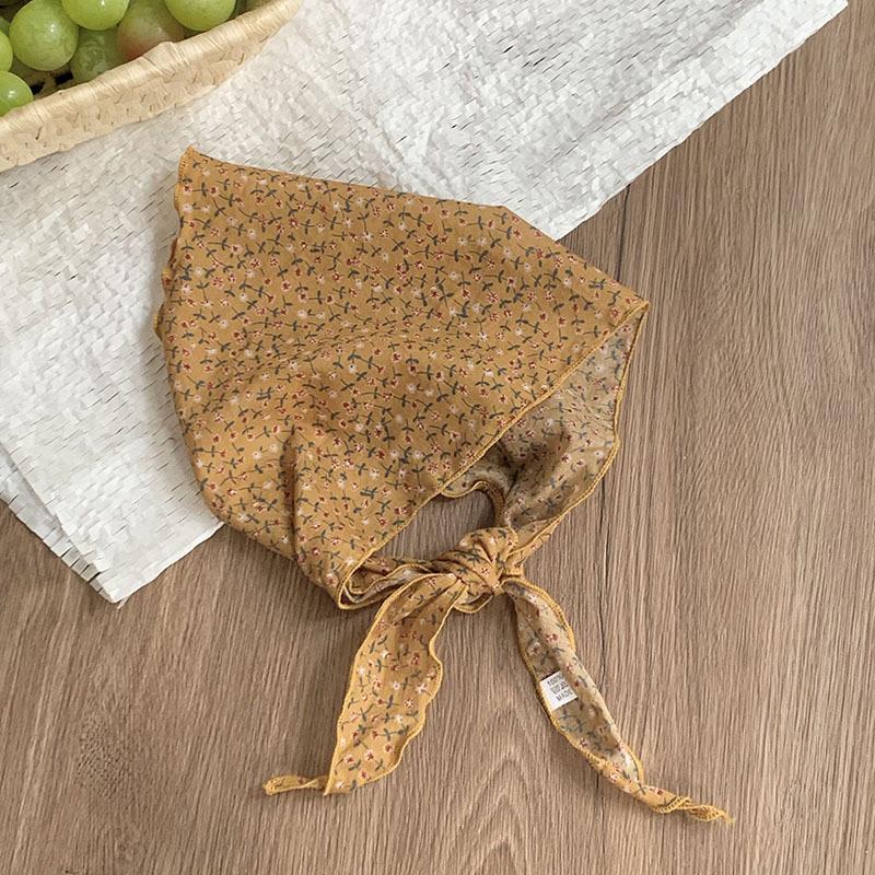 Triangle scarf scarf women's small scarf summer new breathable versatile headscarf summer pastoral headband tied hair streamer tied bag strap