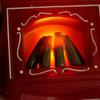 Vintage Fireplace Light Atmosphere Decoration LED Electronic Candle Light Nordic Style Christmas Fireplace Night Light