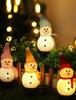 Set of Waterproof Snowman Solar Lights for Christmas Garden and Ornaments with Automatic Ideal for Outdoor and Creates a Stylish and Atmospheric
