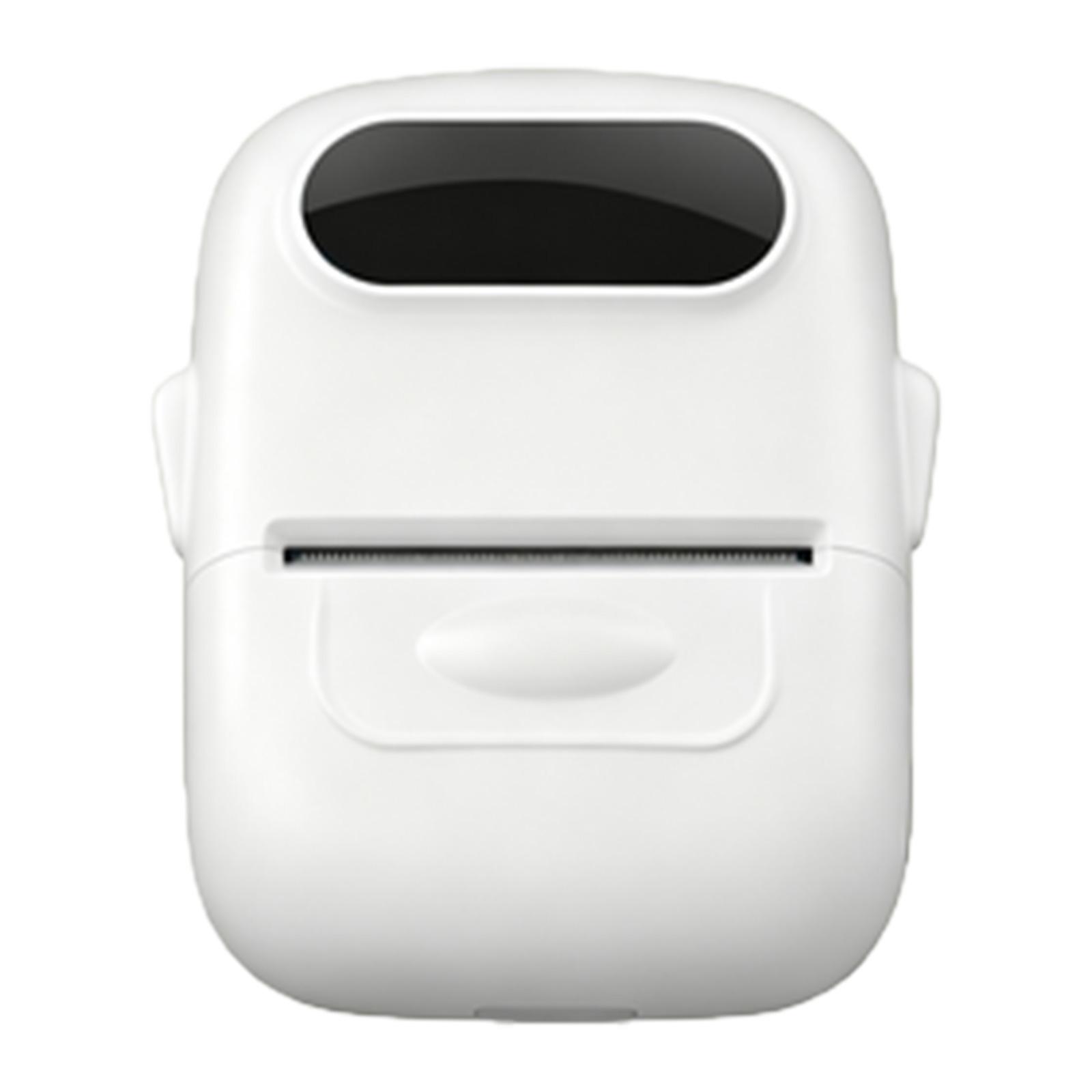 

Label Maker Machine with Tape Portable Thermal Label Printer Small Rechargeable Labeler Easy To Use for Home Office Kitchen белый