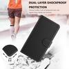 Compatible For Motorola Moto G37 Power 5G Leather Case Wallet Stand Solid Color Anti Drop Phone Cover