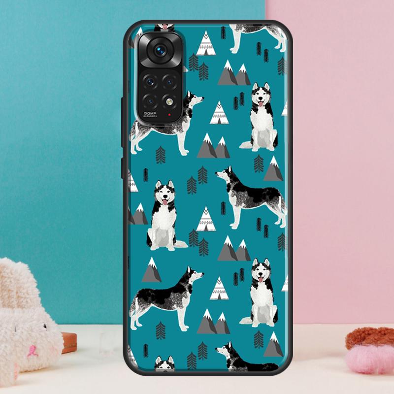 Siberian Husky Dog Case For Xiaomi Redmi Note 14 13 12 Pro 11 9 10 9S 10S 11S 12S Redmi 14C 13C 10C 12C Cover