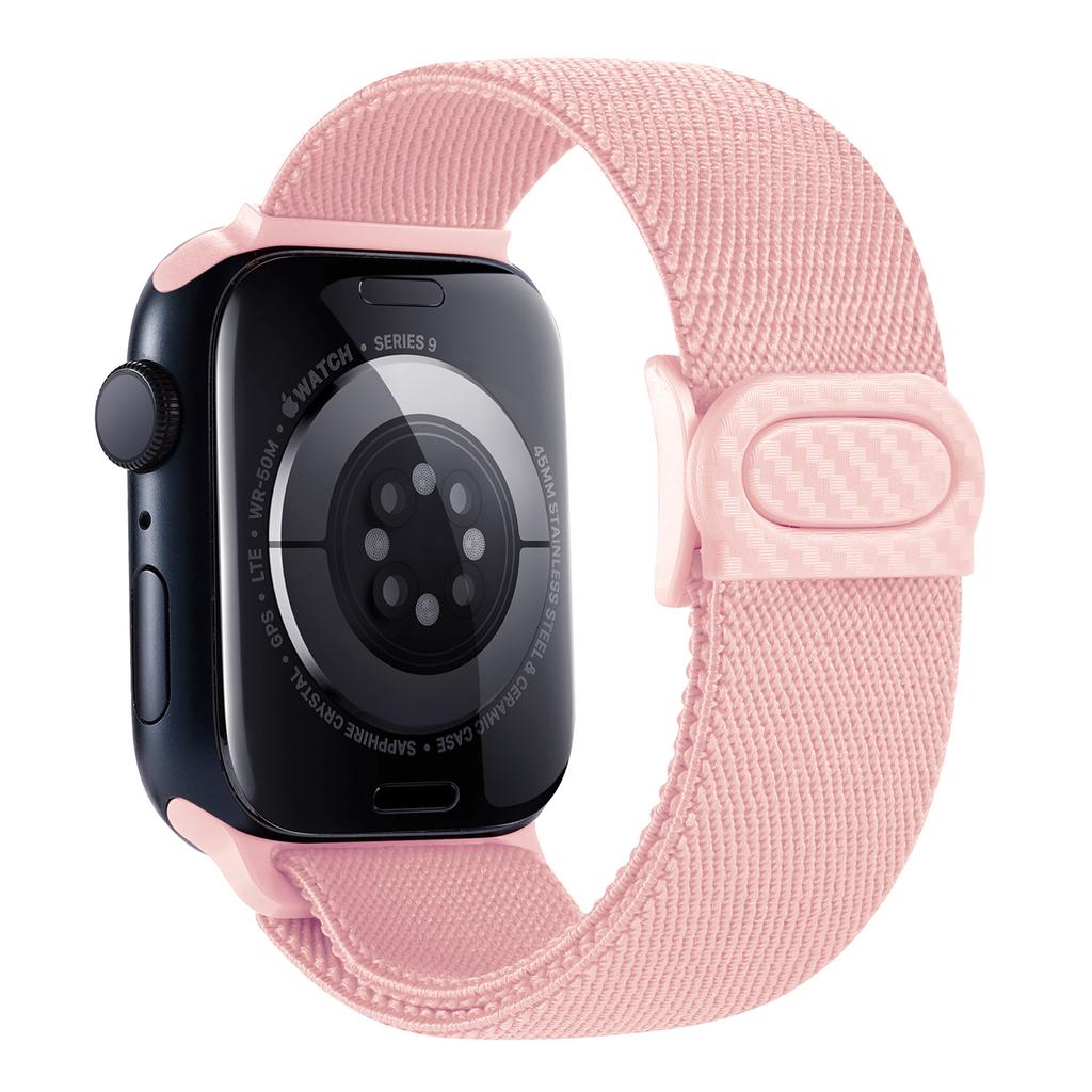 Nylon Strap For Apple watch band 45mm 40mm 44mm 41 46mm 49mm Elastic carbon bracelet correa iWatch series 9 8 7 6 se Ultra 2 10