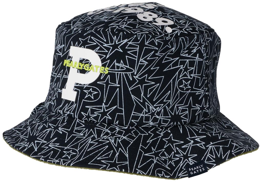 [PEARLY GATES] Unisex klobouk bucket (Vzor Giza Star Border, Fleecová podšívka)  Klobouk Golf  053-5187107 121Giza Star FR