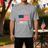 Men's Independence Day T Shirt 4th July Printed Casual Athletic Ice Silk Fabric Short Sleeve Tee Shirt for Outdoor Activities