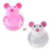 Teaser Toy Treat Disperser Automatic Interactive Mice Tumbler Swinging Mouse Feeder for Indoor Cats Kitten 6XDE