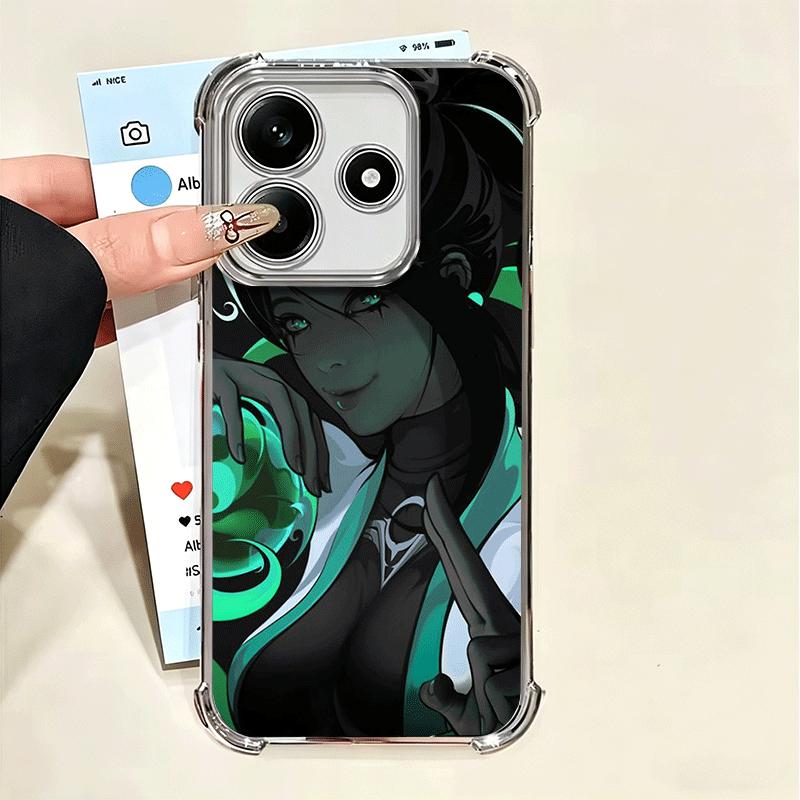V-Valorant Sage Soft Phone Case For Xiaomi Poco X7 X8 Pro Max X6 X5 X3 F8 Ultra F7 M8 M7 M5S Redmi 15C 15A 15 14C 13C 12C 13 12 Xiaomi Poco X7 Pro