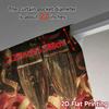 2pcs, 2D FLAT PRINTING Curtains (Without Rod) Festive Masquerade Light Filtering Chic Curtains Versatile Polyester Fabric