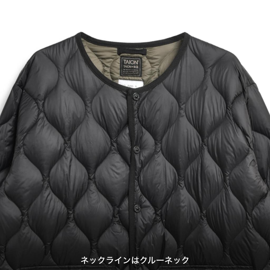 Taion Down Jacket Dark Olive 104LSBPML-1