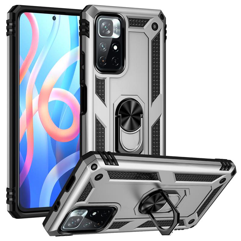 Shockproof Armor Bumper Case For  Redmi Note 12 11 10 Prime 9 Pro Max 11S 11T 10T 9T 10C 9S 10S 5G 9A 9C Metal Ring Cover