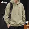 JEEP Men's Heavyweight Loose-Fit Hooded Sweatshirt