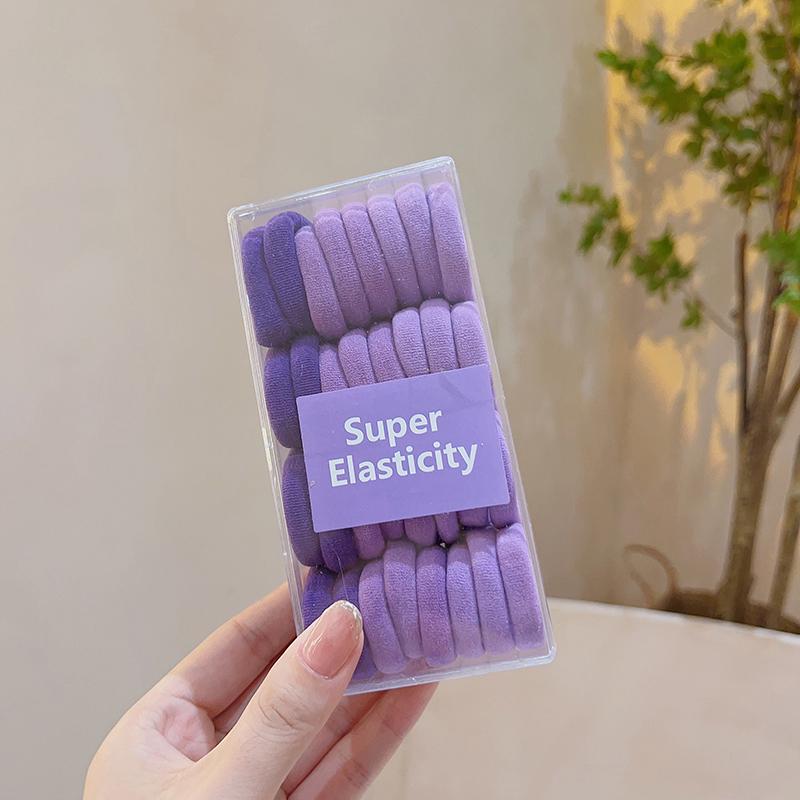 Korean Style Colorful Gradient High Elasticity Hair Ties for Girls' Ponytails