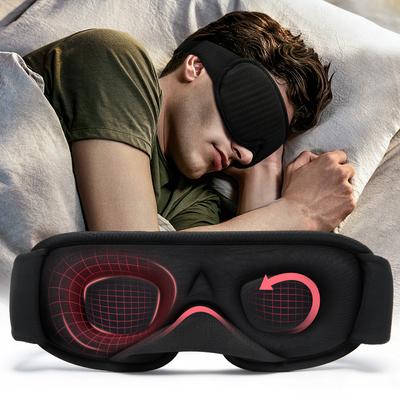 1PC 3D Máscara de Dormir Bloqueio de Luz Máscara de Dormir para os Olhos Suave Auxílio para Dormir Máscara de Olhos para Viagem Sombra de Olhos Noite Respirável