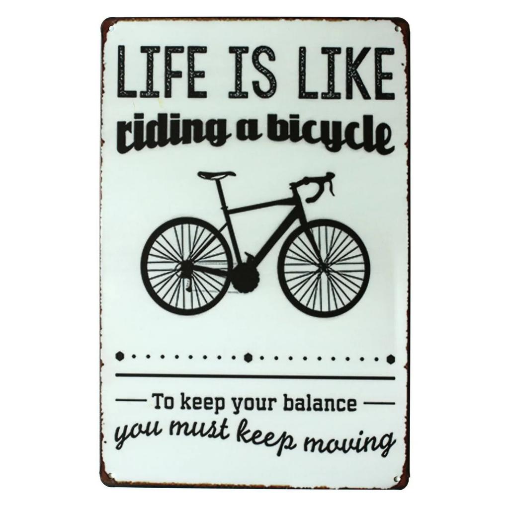 Cycling Metal Tin Signs Bike Ride Wall Decoration Plaque Vintage Art Poster Iron Painting for Man Cave Home Cafe Garden Club Bar