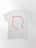 Depeche Mode Andy Fletch Fletcher Profile Red Outline Black Background Classic T-Shirt