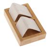 Bamboo Wooden Drop Earrings Ear Studs Display Rack Organizer 1 Slot White