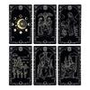 Tarot Cards 78pcs Cards Deck English Visions Divination Edition Board Game For Beginners, Camping Game Pocket Size Tarot Deck