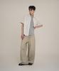 SUPERSUB Cat Wash String Wide Denim Pants - Beige