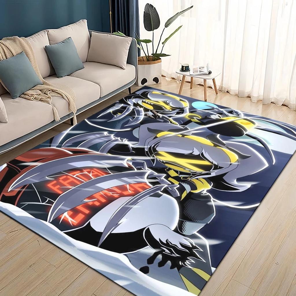 Murder Drones 3D Print Cartoon Uzi V J Robot Gift Carpet Rug for Living Room Bedroom Home Sofa Decoration,kid Non-slip Floor Mat