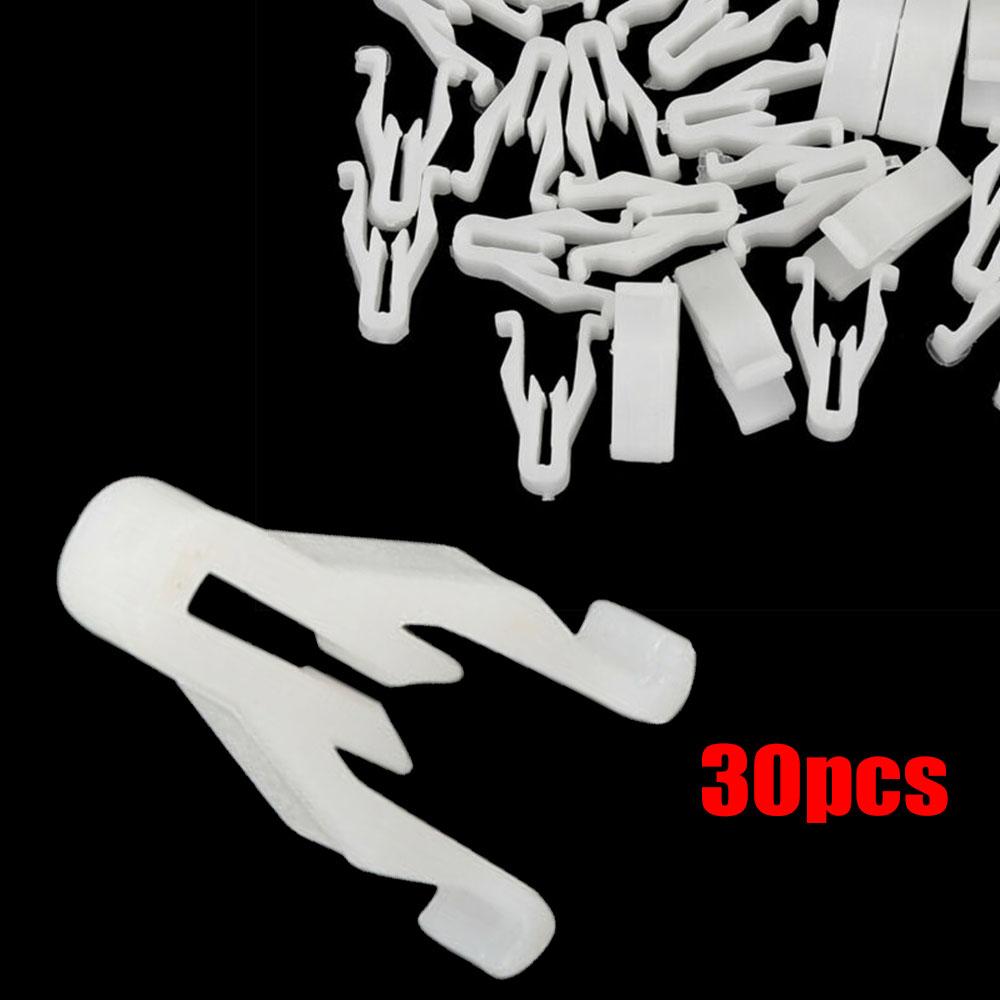 30pcs White Plastic Nylon Switch Bezel Clip For Toyota Lexus CT200h GS350 GS450h