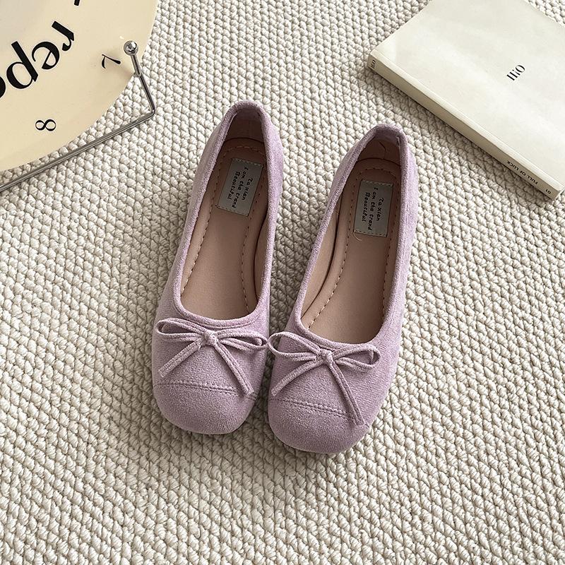 French retro silver soft-soled single shoes women's shoes summer ladyshoes evening bow flats casual light-mouth shoes